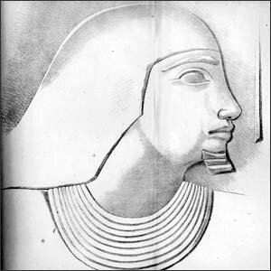 Нордический расовый тип. Древнеегипетский барельеф. 30 век до н. э.