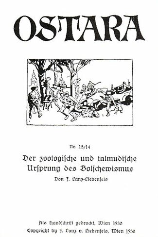 Обложка номера журнала Остара, посвященного зоологическому происхождению большевизма