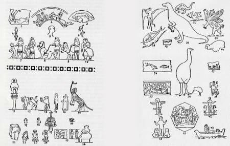 Таблицы с изображениями зверолюдей из книги Ланца Теозоология