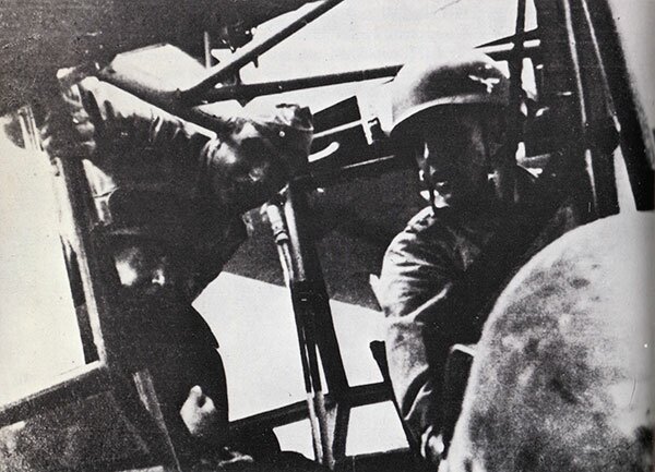 Mussolini im Fieseler Storch